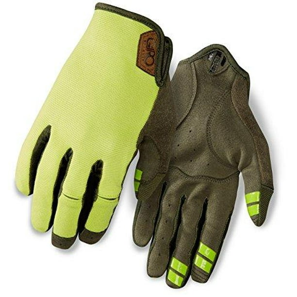 DND Adult Full Finger Bright Lime Army Green Cycling Glove Small Giro